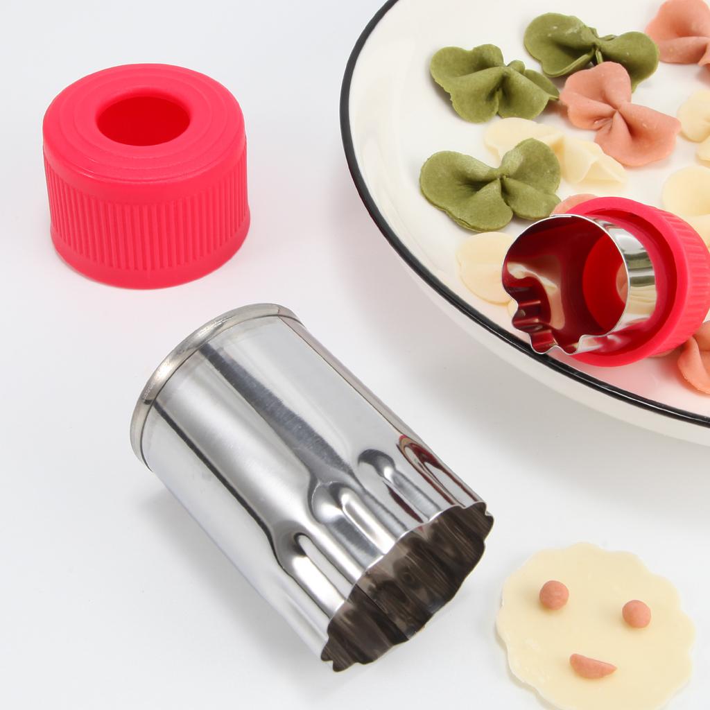 12Pcs/Set Rice Vegetable Fruit Cutter Mold Flowers Cartoon Stainless Steel Cake Cookie Biscuit Cutting Shape Tools