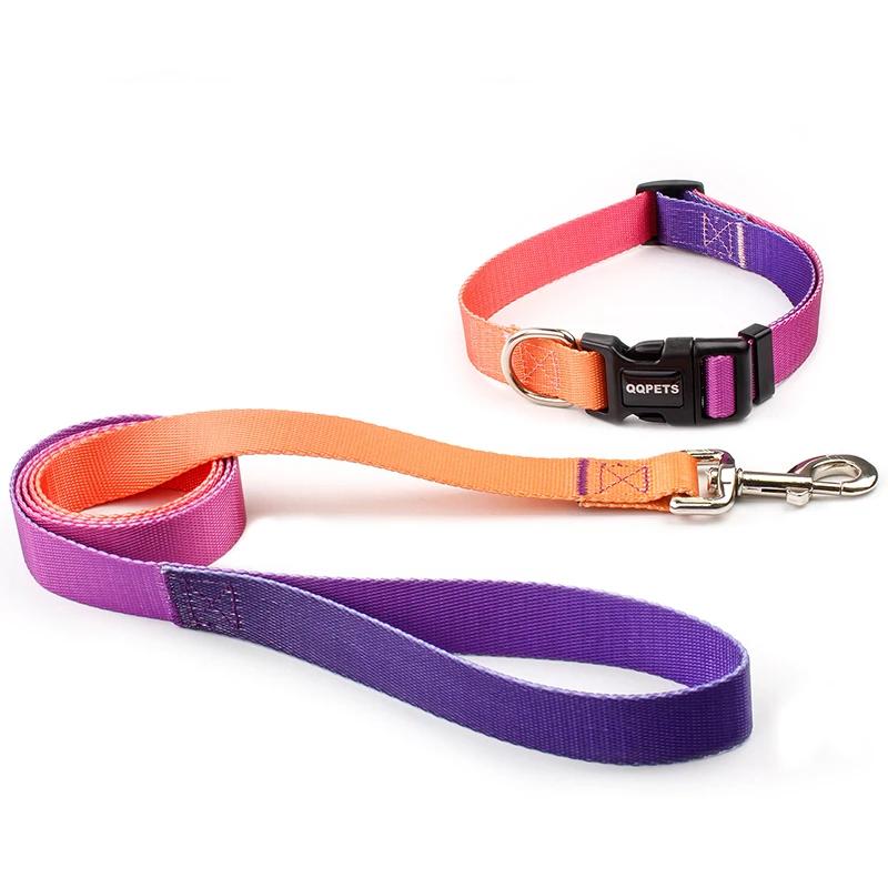 Verstellbares Hundehalsband aus Nylon, Hundeleine, Haustier-/Katzenhalsband, Traktionsleine, geeignet für kleine und große Hunde, Bulldoggen, Möpse, Beagle