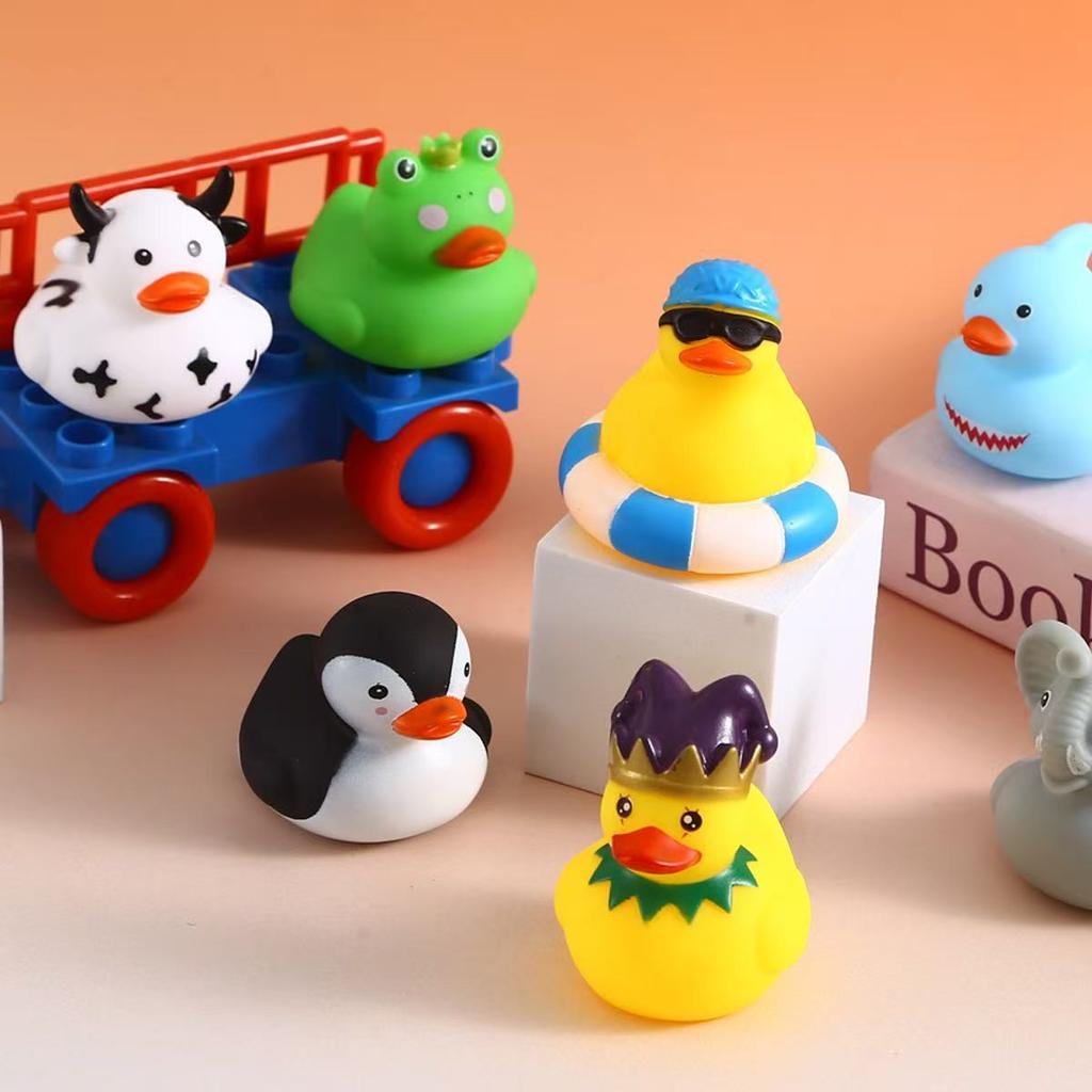 36/72 Pcs Rubber Ducks, Random Assortment Jeep Ducks Bulk, Ini Rubber Duckies For Toys, Pool Toys Birthday Giftsparty Favors