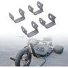4Pcs Shock Swing Arm Weld On Mounting Bracket Kit Steel Alloy Secure Fixation Weld On Shock Mounts Bracket for ATV Dirt Bike UTV Go Kart