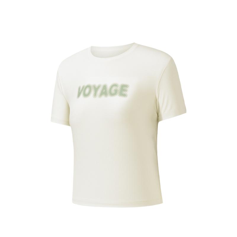 

Anta Champion Outdoor Travel Series Letter Round Neck Fashion Casual Simple Short Sleeve T-Shirt Women T-Shirt 162620119-1 L