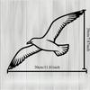 1pc Seagull Metal Wall Art, Weatherproof Coastal Decor for Patio & Garden