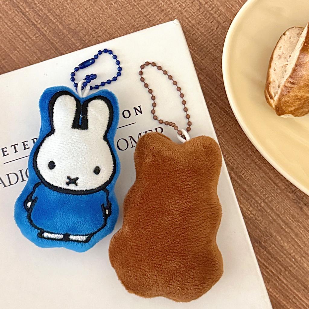 1/4 Pcs Cute Miffy Cartoon Small Animal Doll Girl Backpack Versatile Doll
