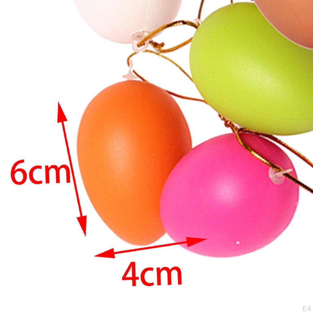 20 Pieces White Easter Eggs Paintable Toys with Rope, Paintbrush And Acrylic Paint for Preschool