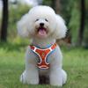 1 Set Dog Collar Adjustable Reflective Faux Suede Comfortable Pet Dog Harness Vest Walking Leash Pet Supplies