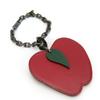 Used Bag Charm Apple Fruits leather/Silver925 Red Accessories