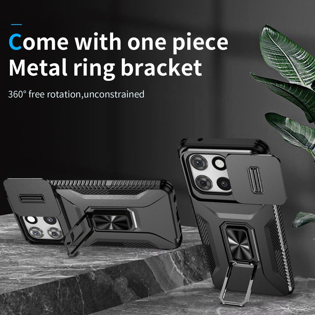 Hybrid Armor Case For Motorola Moto G Stylus 5G Edge 2025 Power 2025 Play 2025 Slide Push Window Metal Ring Holder Cover Fudnas