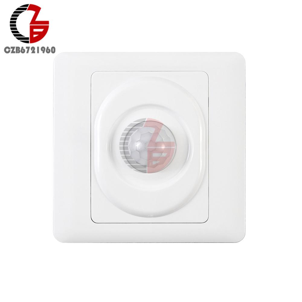 

2 Wire AC 220V LED PIR Motion Sensor Light Switch Infrared Human Body Detection Auto On Off Light Smart Switch for Corridor Sta China Mainland