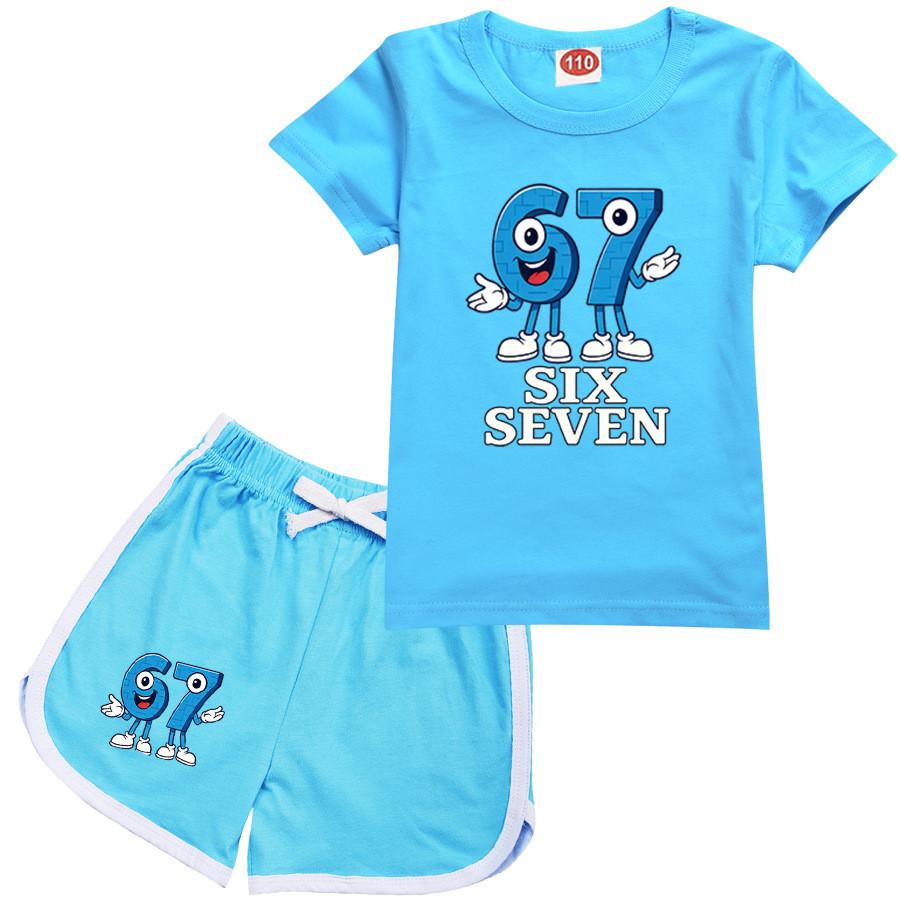 9194 Kinder Stehlen eine Hirnfäule 67 Top Shorts Sport Trainingsanzug Set