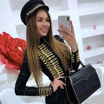 2025 Women's Gold Thread Knit Jacket with Heavy Duty Buttons