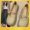 Summer Shallow Mouth Soft Sole Mary Jane Shoes Super Soft 2025 New Fashion Korean Version One-pedal Lazy Shoes Women's Flat Bottom Tide