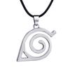 Unisex metall Anime Naruto Logo anheng Halskjede Cosplay Hokage tilbehør