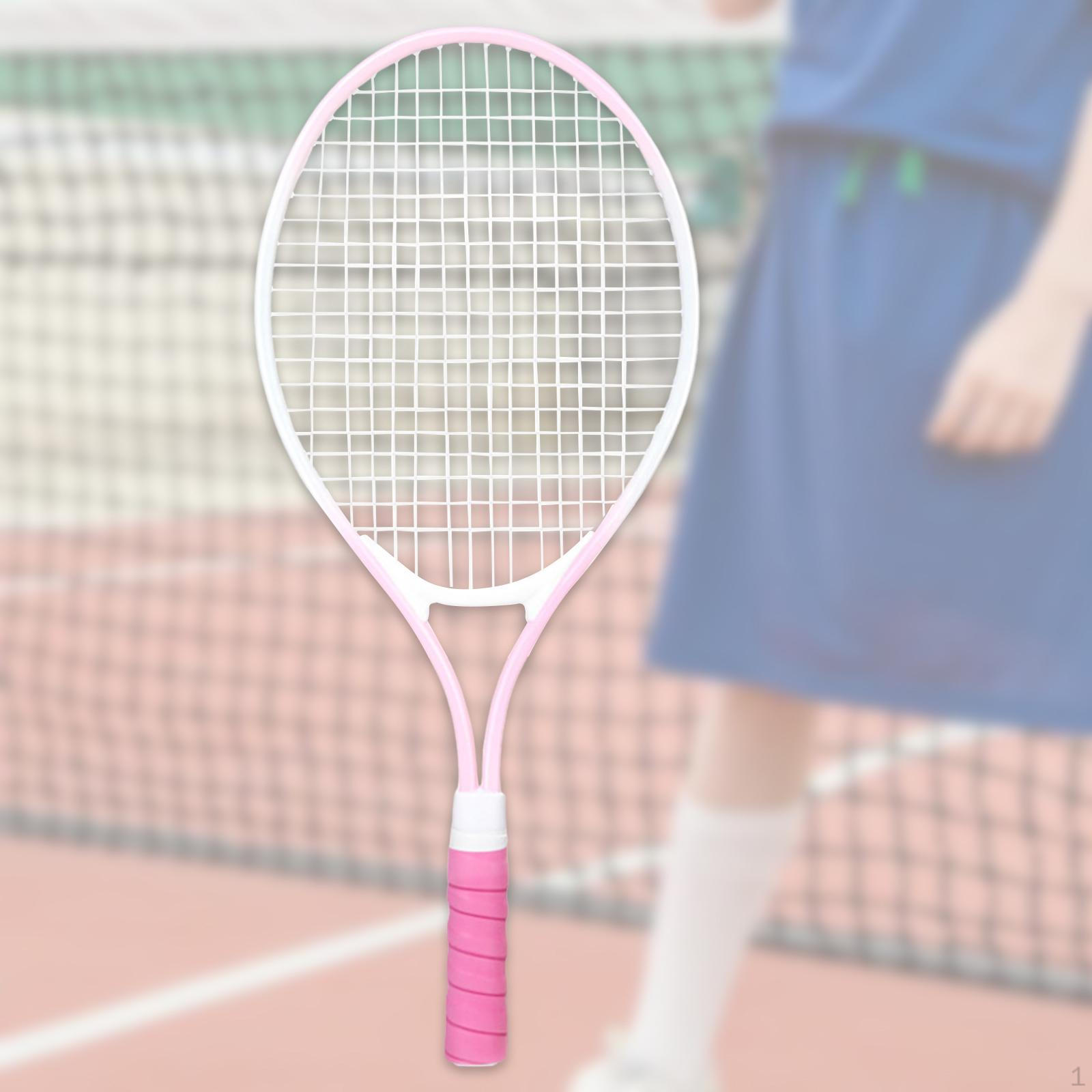 

Дитяча тенісна ракетка для тренувань із рамою із залізного сплаву Pink Handle