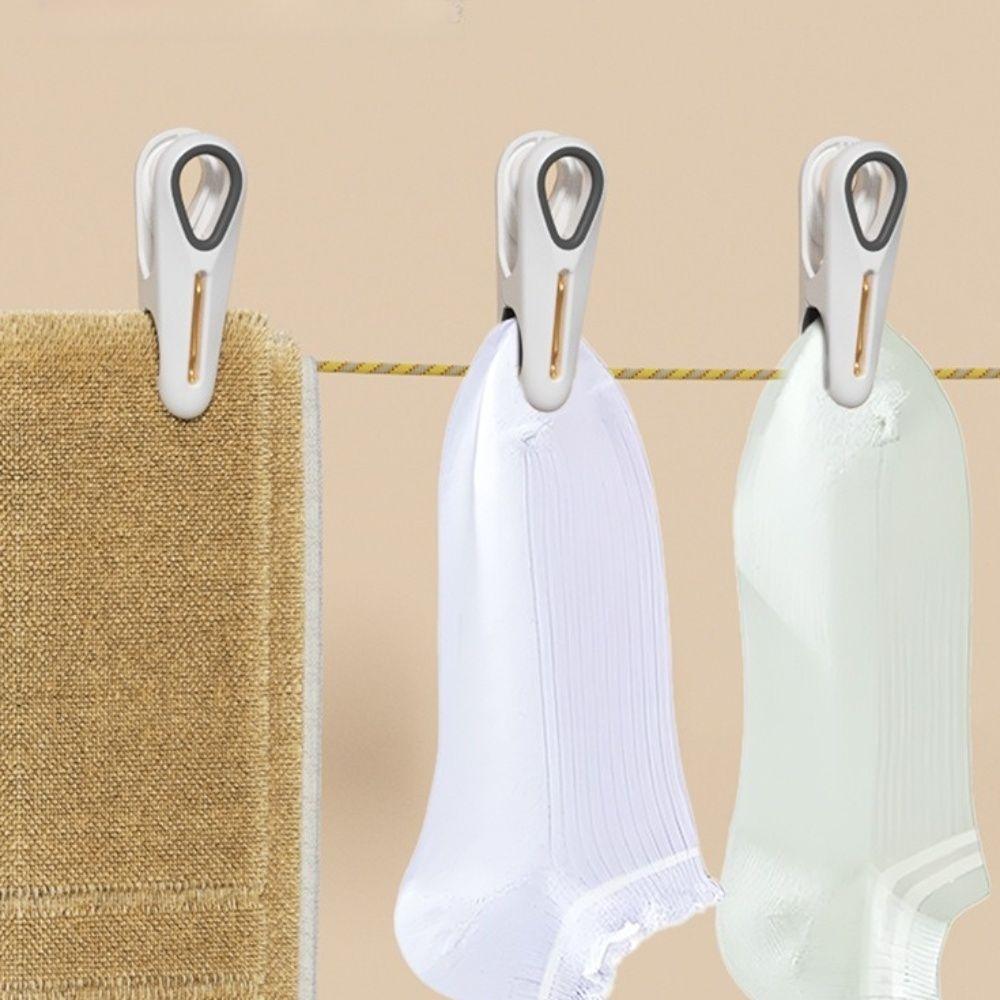 12pcs Plastic Hanging Pegs Household Socks Underwear Clips Durable Clothes Pins  for Laundry Room