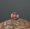 Turquoise & Red Coral Pumpkin Beads - High-Quality Spacer Accessories for Bracelets & Necklaces