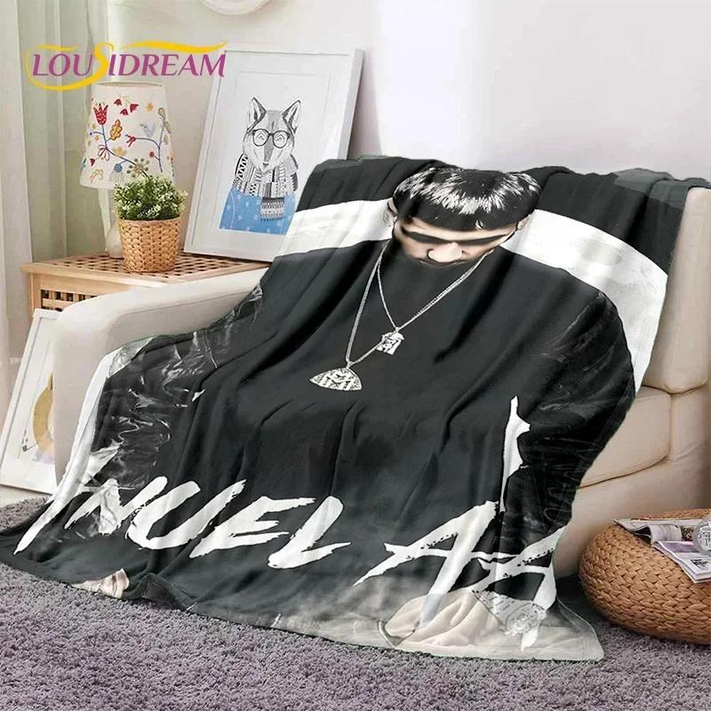 Rapper Singer Free Anuel AA Hip Hop Blanket,Soft Throw Blanket for Home Bedroom Bed Sofa Picnic Travel Office Cover Blanket Kids