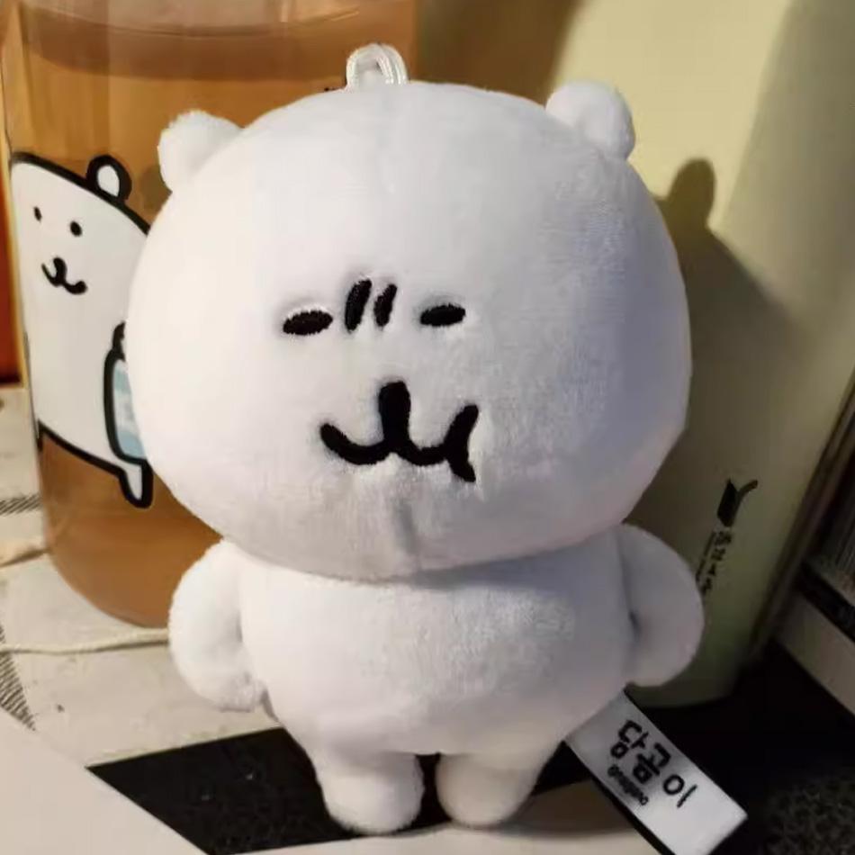 Joke Bear Anime Plush Keychain Cute Polar bear Valentine Rose Series Bag Charm Kawaii Soft Stuffed Exquisite Birthday Gift