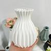 Imitation Ceramic Flower Vase Nordic Style Solid Color Flower Arrangement Container Living Room Decoration Plastic