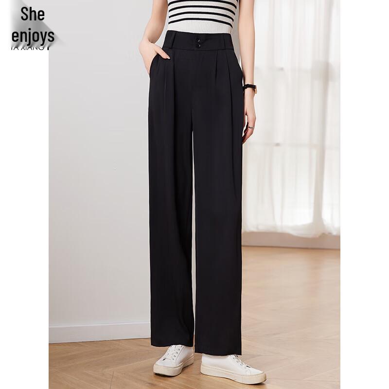 

Women s Lightweight Business Straight-Leg Drape Trousers L