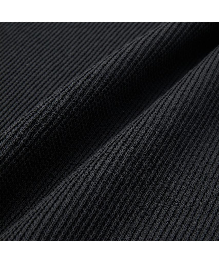 Henlikoteun Solid Round Short Sleeve Knit Ahwam26611Bkx