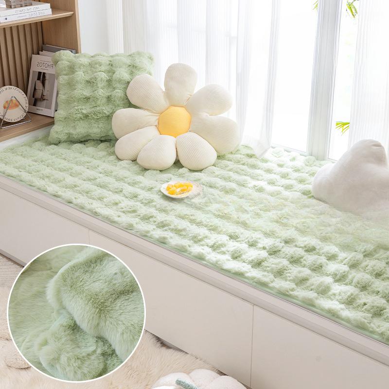 Plush Window Cushion Window Sill Mat New Balcony Cushions Winter Ins Style Tatami