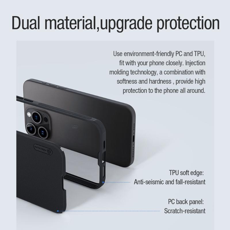 For iPhone 16 Pro Max Case Nillkin Frosted Shield Pro PC Magnetic Case For iPhone 15 Pro Max Magnetic Case For iPhone 14 Pro Max