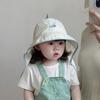 UV Protection Hat Baby Hat Beach Accessories Boys and Girls Sun Protection Wide Brim Sunshade Shoulder Cover Breathable Sun Hat