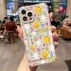 Card Holder Smile Phone Case For iPhone 11 Fundas iPhone 13 16E 16 Pro Max14 15 12 XR X Xs 7 8 Plus SE Shockproof Soft TPU Cover
