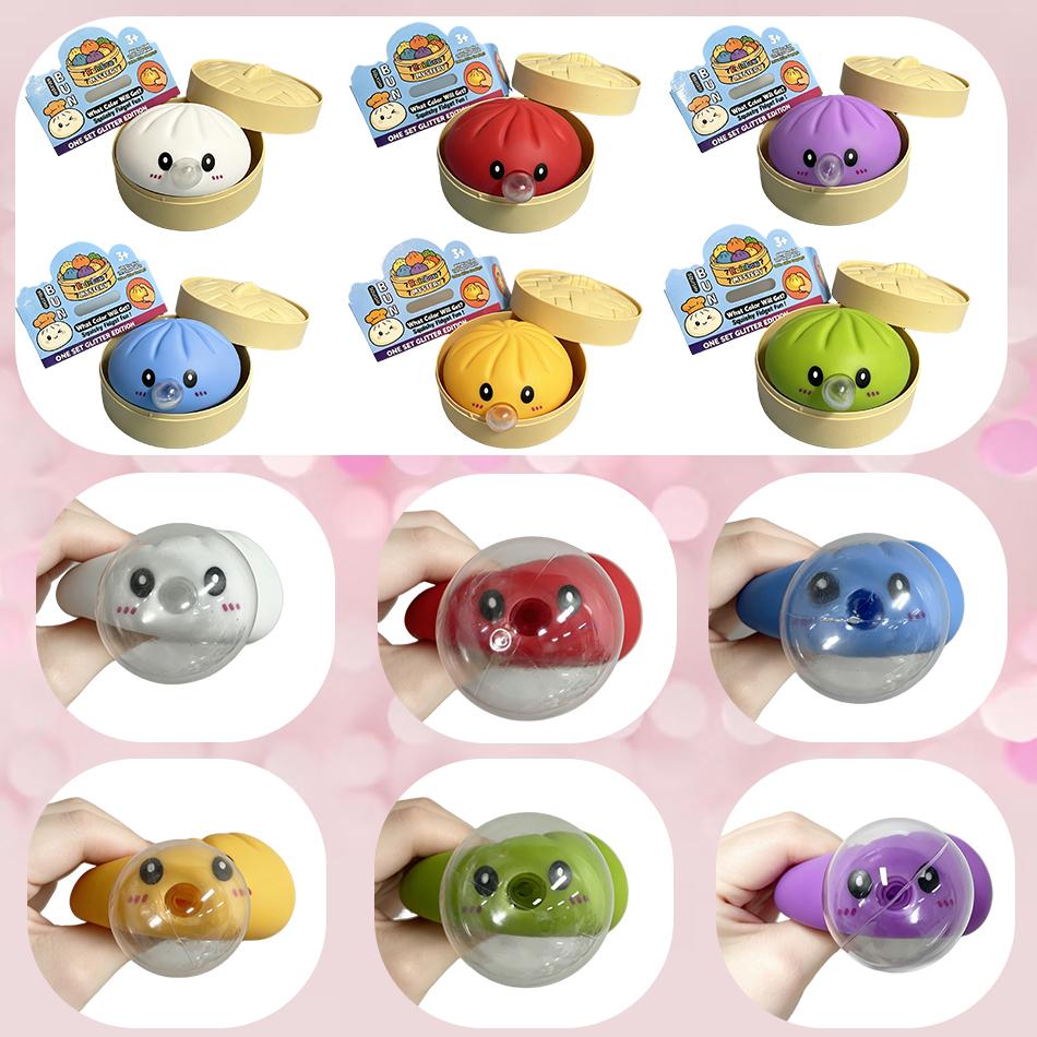 Cute Spit Bubble Dumpling Squishy Pinch Slow Rebound Soft Ease Anxiety Squeeze Ball Office Home Decorat Adults Perfect Gifts Toy