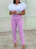Womens High Waisted Pants Straight Leg Pant Business Work Casual Trousers