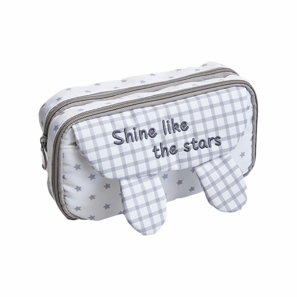 Large Capacity Star Pencil Case Canvas Stationery Pouch New Pencil Pouch  Stationery