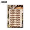 Misty Brown Coffee False Eyelashes - Glue-Free, Realistic, Large Capacity Manga Chestnut