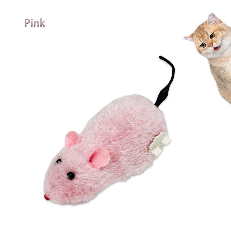 

Clockwork Simulation Mouse Funny Interactive Kids Toy Pet Dog Cat Toys Teaser Prank Spoof Toy Simulated Furry Mice Birthday Gift