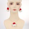 Popular European and American Fashion Earrings, Design Sense Mini Christmas Hat Earrings, Christmas Explosive Suit Women