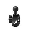 Tough-Claw Mount with Double Socket Arm and Round AMPS Base Adapter for 1 Inch Motorcycle Mount Gadgets Extension Arm