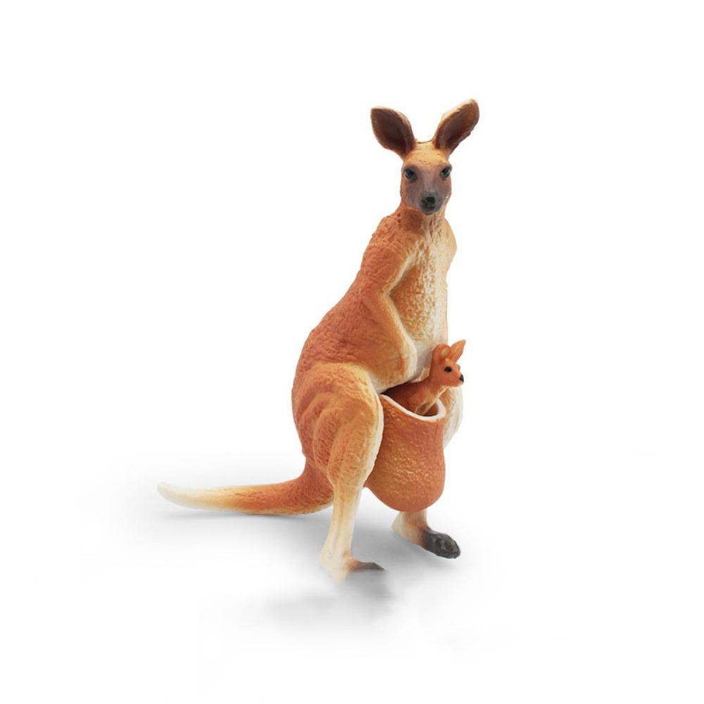 Handmad Kangaroo Action Figures Statue Simulated Wild Kangaroo Figurines  Children Toys