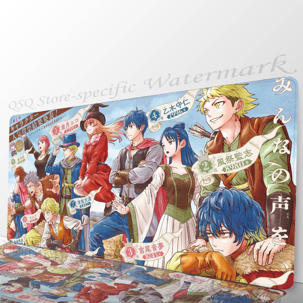 Anime W-Witch Watch Mousepad Mouse Mat Desk Mat With Pad Gaming Accessories Prime Gaming XXL Keyboard Pad Padding Mat
