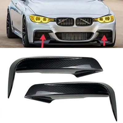 1 pár lesklý černý/uhlíkový vzhled karbonové mlhovky na rám krytu pro BMW řady 3 F30 F31 M Sport 2012-2019