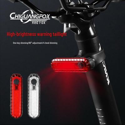 056 Luz Traseira de LED COB Recarregável por USB para Bicicleta para Pedalar à Noite