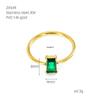High-End Emerald Titanium Steel Necklace Set: Women's Three-Piece European & American Fashion with Earrings & Bracelet