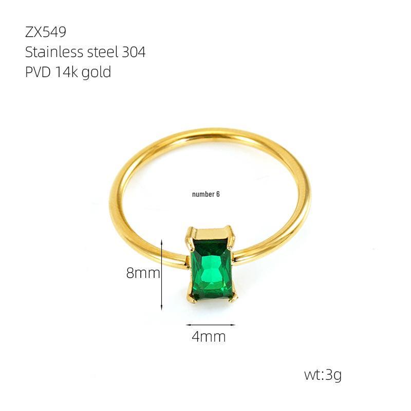 High-End Emerald Titanium Steel Necklace Set: Women's Three-Piece European & American Fashion with Earrings & Bracelet