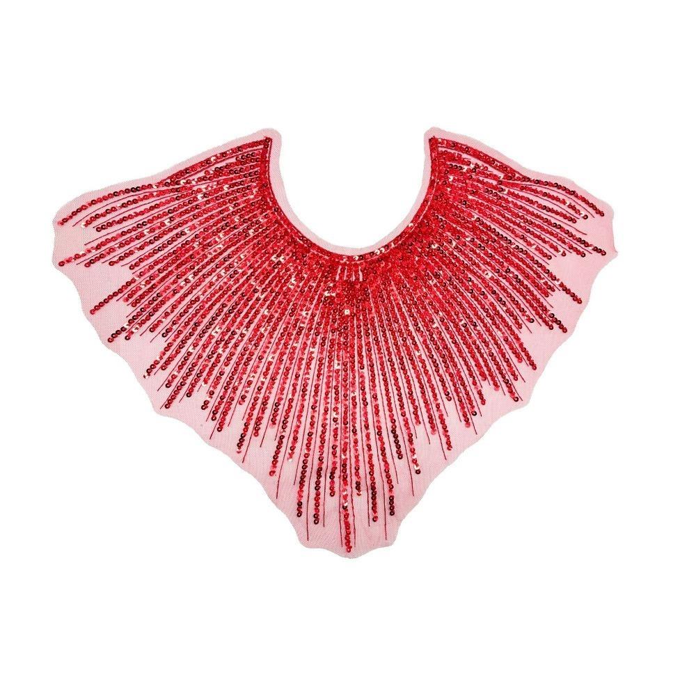 Embroidery Lace Frontal Rhinestone Applique Women's Clothing Apparel Wedding Party Performance