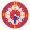 Children Montessori Wooden Clock Toys Hour Minute Second Cognition Colorful Clocks Teaching Aids for Kids Preschool Children