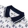 New MLB Monogram NEW YORK YANKEES SS25 Polo Shirt Unisex Ivory 3APQM0153-50IVS