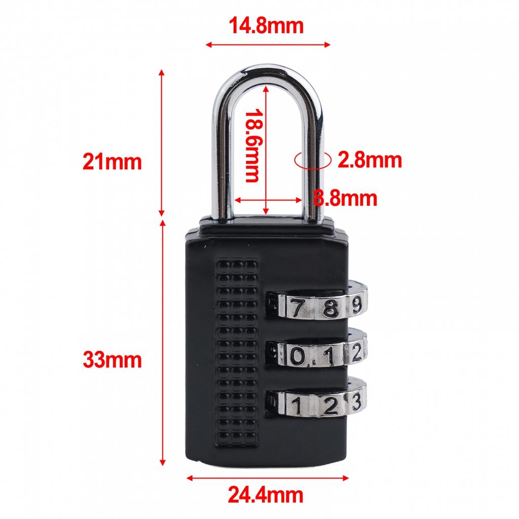 1pc Padlock 4-Digit Password Accessories High Security
