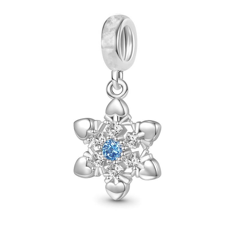 Sparkling Queen & Regal Crown Stones & Enamel Clip Snowflake Flower&Heart Charm Beads Fit Original Bracelet Diy Jewelry