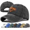 Unisex Washed Cotton Cap Coconut Tree Embroidery Baseball Cap For Men Women Streetwear Dad Hats