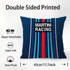 Car Cool M-Martinies Pillow Case Plush Fabric Soft Double Sided Print Sofa Cushion Cover Throw Pillow Covers