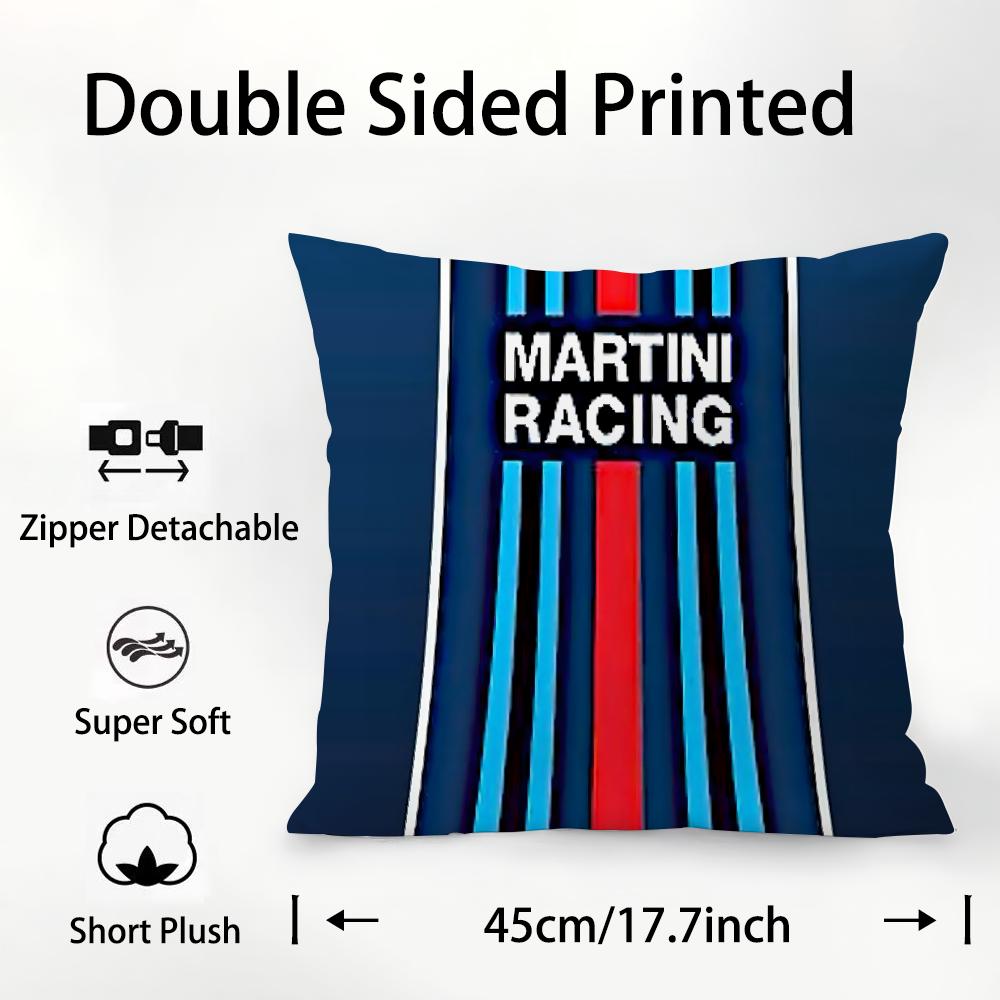 Car Cool M-Martinies Pillow Case Plush Fabric Soft Double Sided Print Sofa Cushion Cover Throw Pillow Covers
