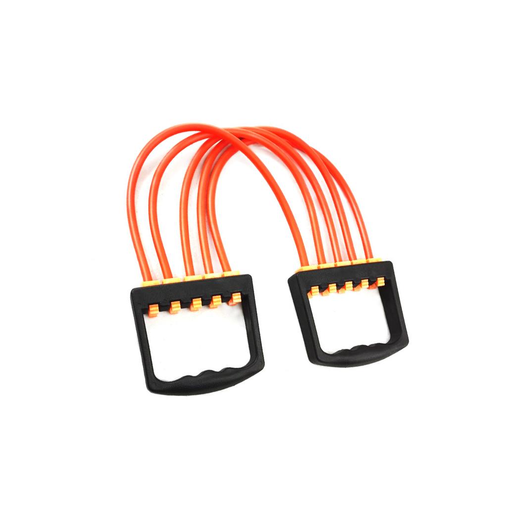 

Эспандер для груди, эластичная лента для развития мышц, разноцветное исполнение, компактный размер, долговечная упругость, отверстия для помощи ,red